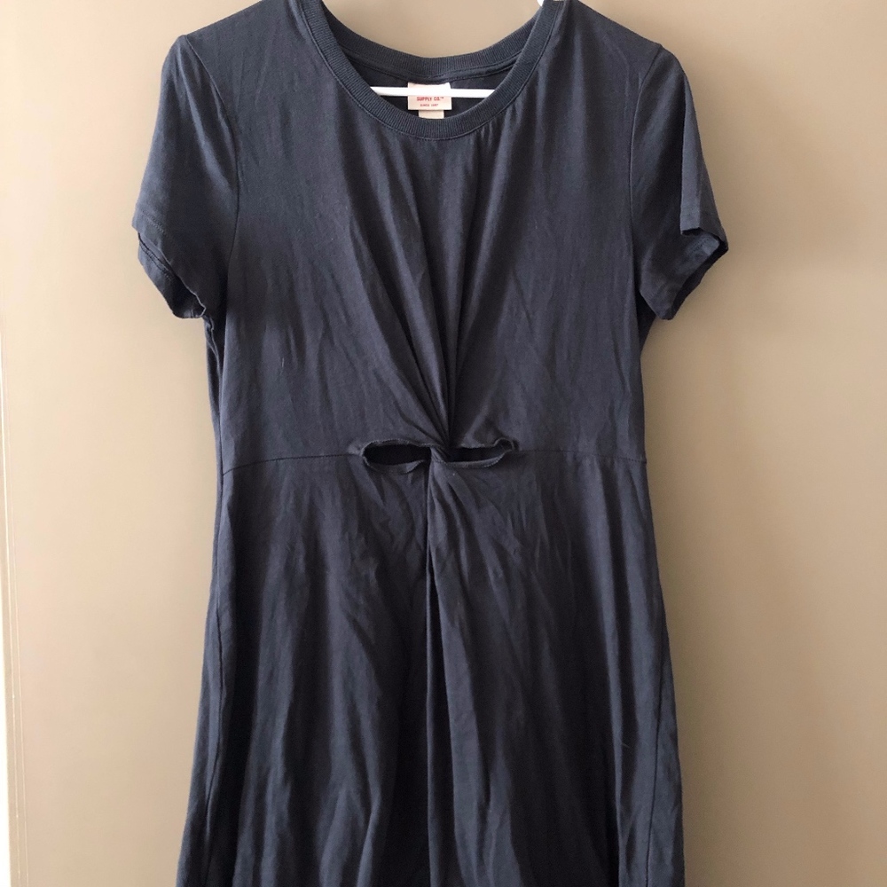 Grey Mossimo T-shirt Dress with Knot